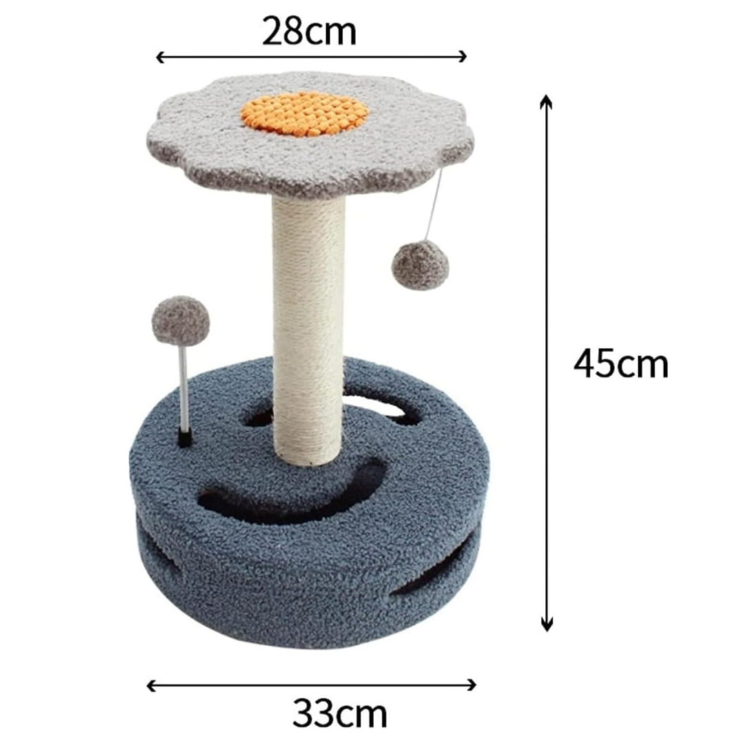 Petit arbre à chat tour – Griffoirs, plateforme de saut et balle de jeu thumbnail 7