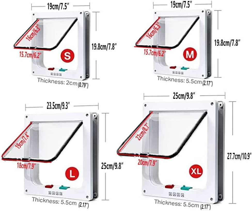Porte pour Animaux 4-Positions – Étanche, Mur & Porte thumbnail 5