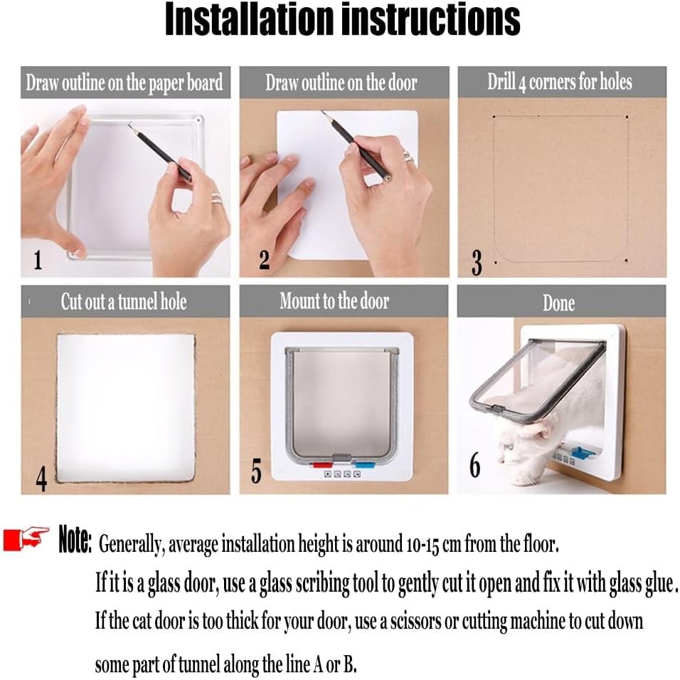 Porte pour Animaux 4-Positions – Étanche, Mur & Porte thumbnail 6