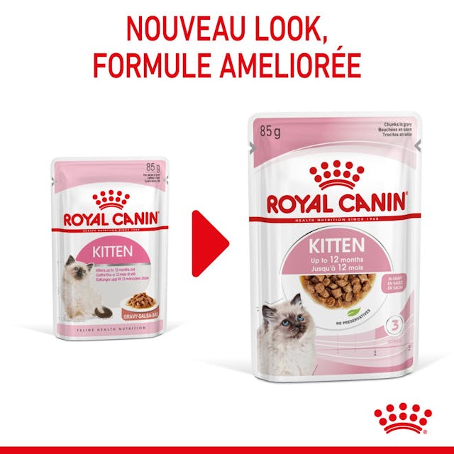 Royal Canin Kitten en Sauce - Paté pour Chatons (85 g) thumbnail 4