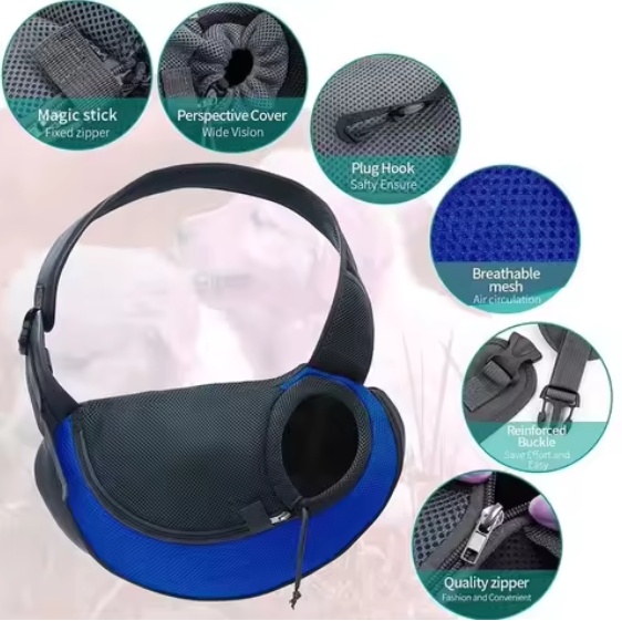 Sac à bandoulière respirant Galaxy Pets™ – Pour chiens et chats  thumbnail 3