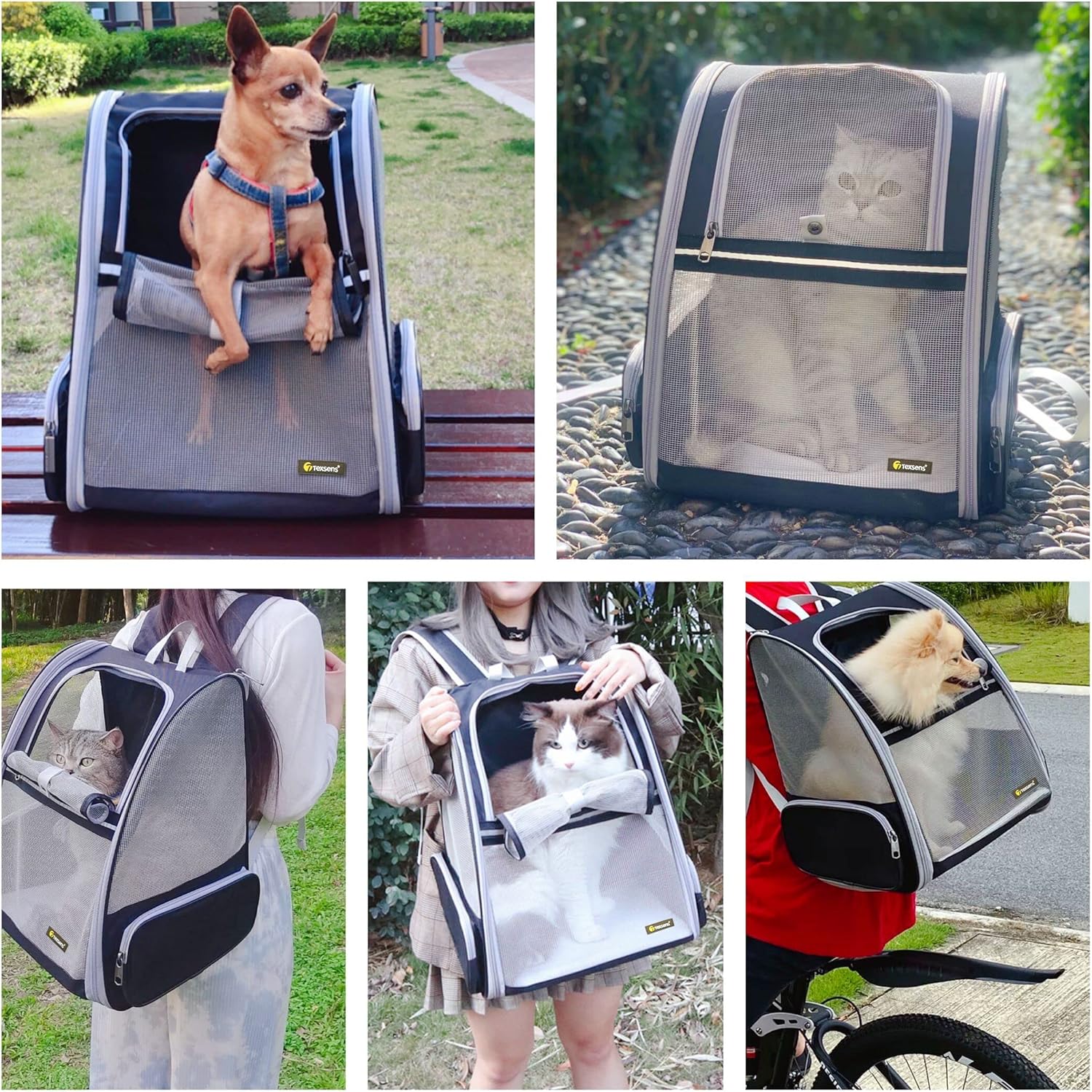 Sac à Dos Transport pour Animaux – Bulle Extensible & Aéré thumbnail 5