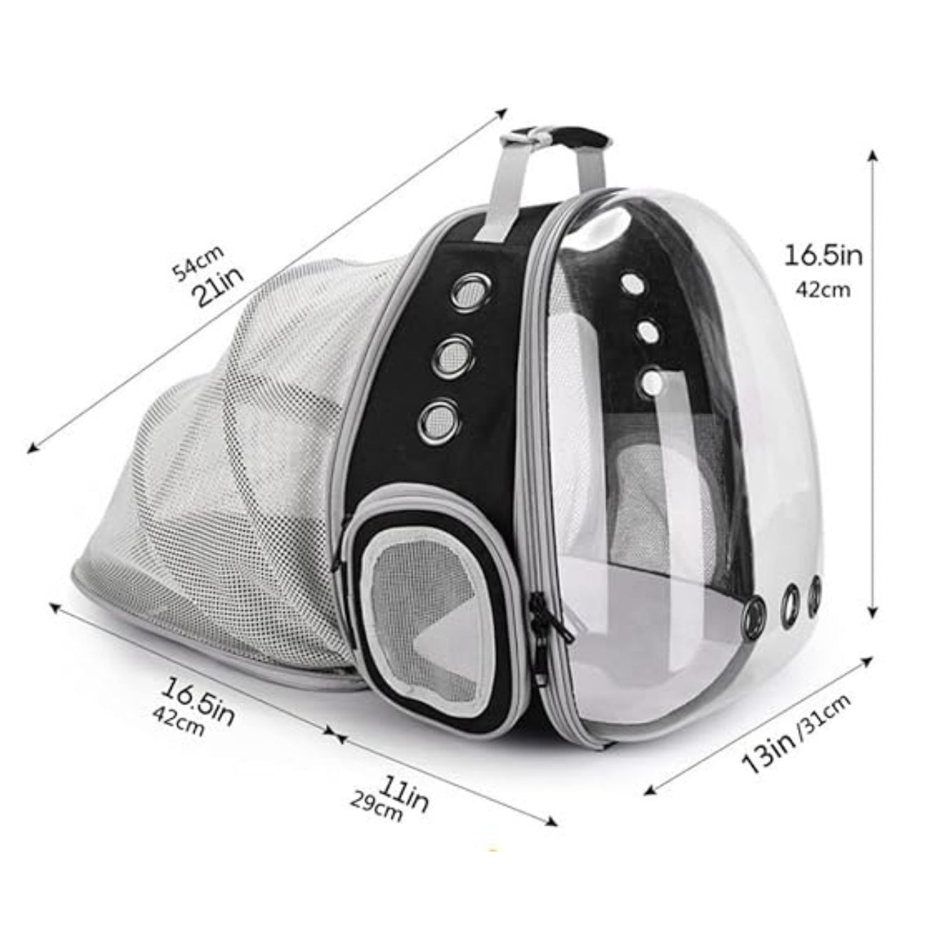 Sac à Dos pour Chat avec Bulle – Extensible et Homologué Avion thumbnail 8