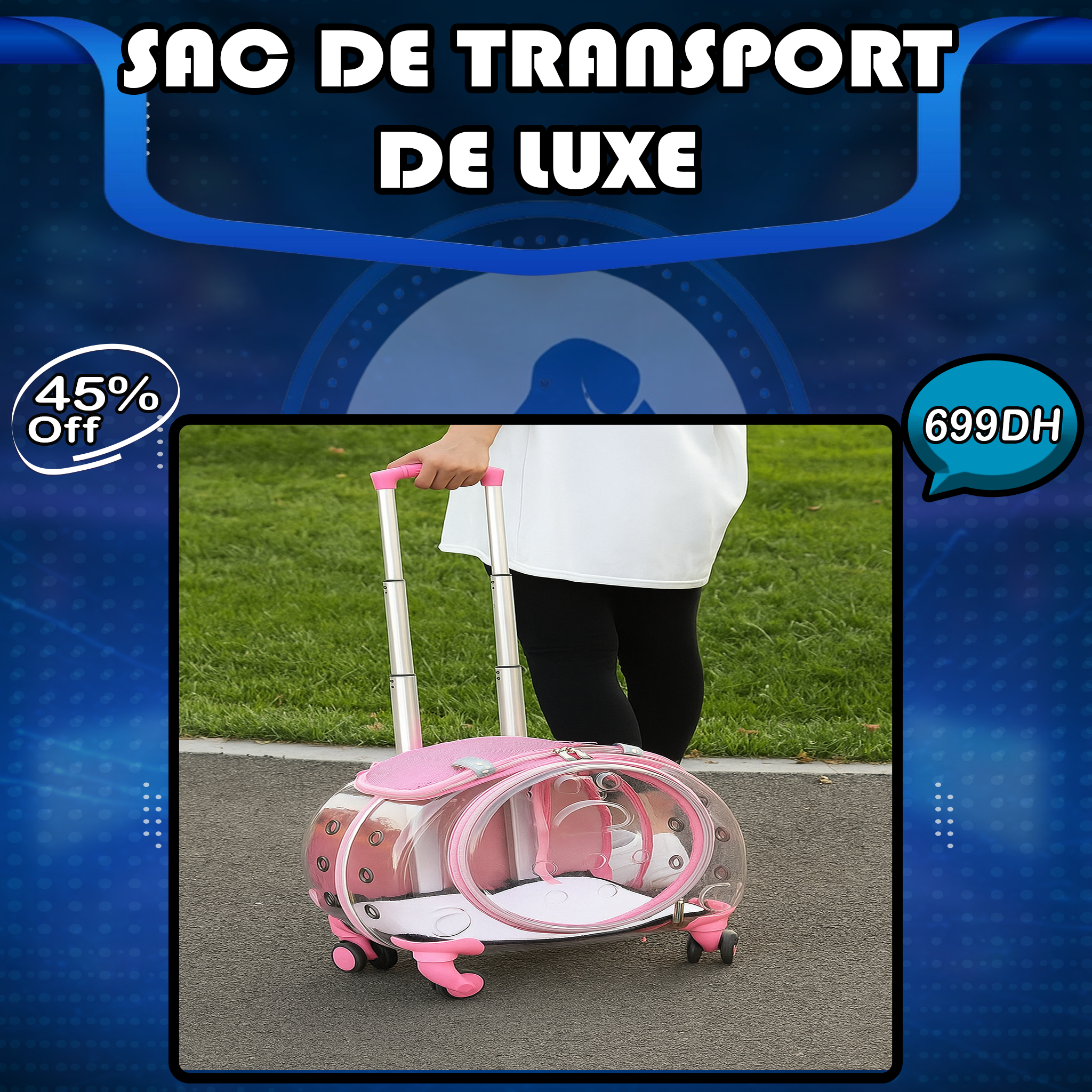 Sac de transport de luxe Galaxy Pets thumbnail 3