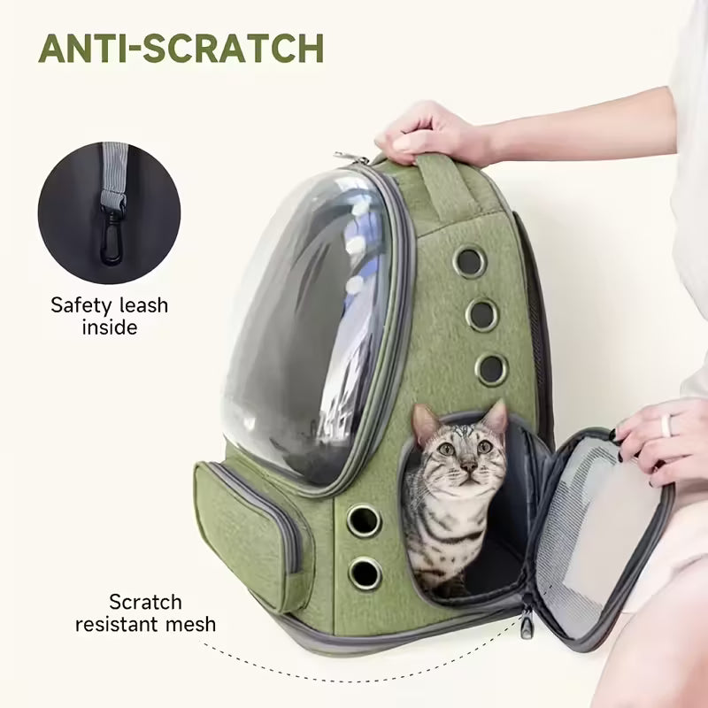 Sac à Dos Transport pour Animaux – Capsule Spatiale Respirante thumbnail 4