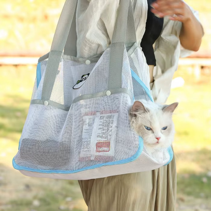 Sac de Transport Respirant pour Chats – Tote Mesh Léger thumbnail 3