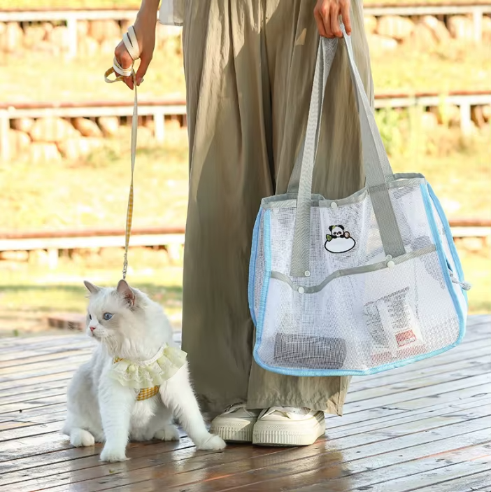 Sac de Transport Respirant pour Chats – Tote Mesh Léger thumbnail 6