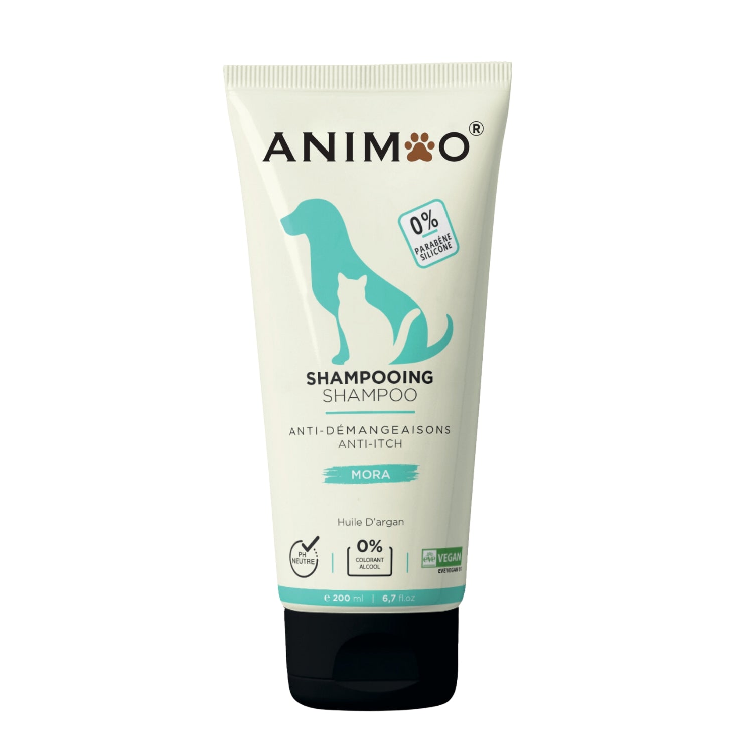 Shampoing Animoo – 200ml (Anti-Odeur / Anti-Démangeaisons / Poils Blancs / Poils Noirs / Tous Types de Poils) thumbnail 2
