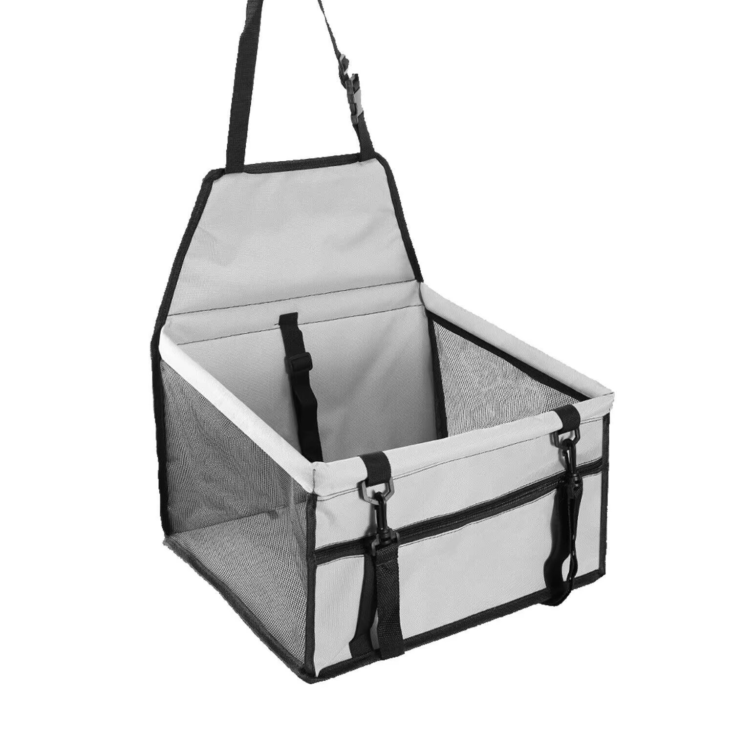 Siège auto pliable pour chien avec ceinture de sécurité - Imperméable et respirant thumbnail 9