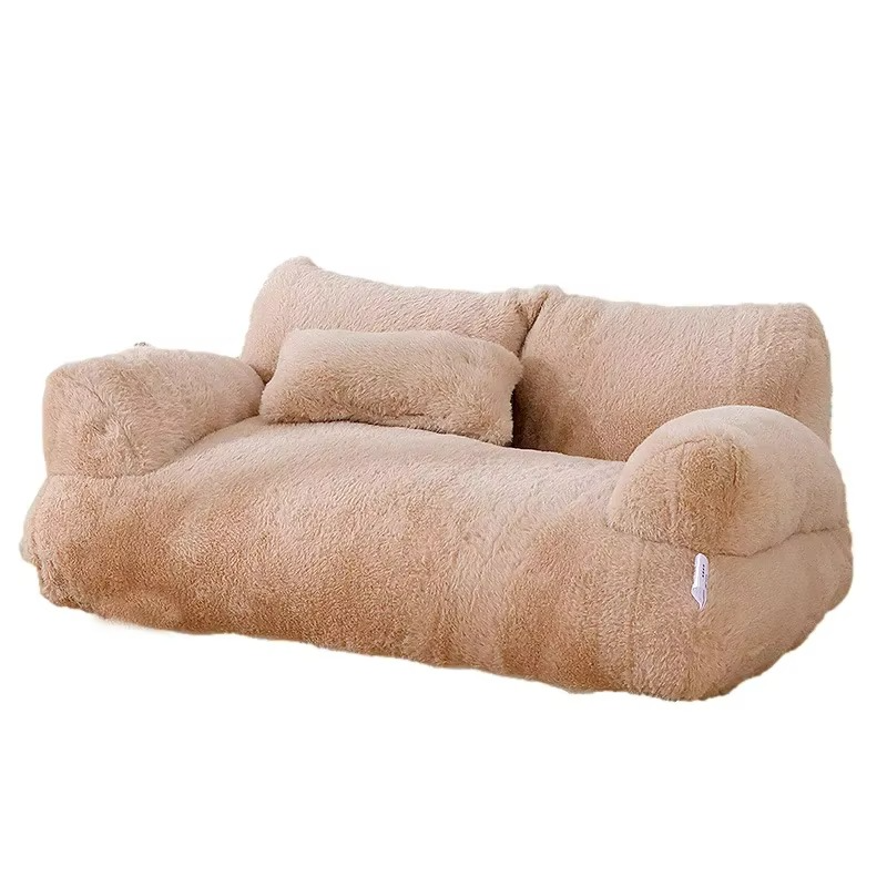 Sofa Apaisant pour Animaux – Lit Douillet en Peluche avec Base Antidérapante thumbnail 7