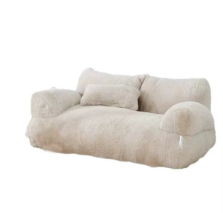 Sofa Apaisant pour Animaux – Lit Douillet en Peluche avec Base Antidérapante thumbnail 9
