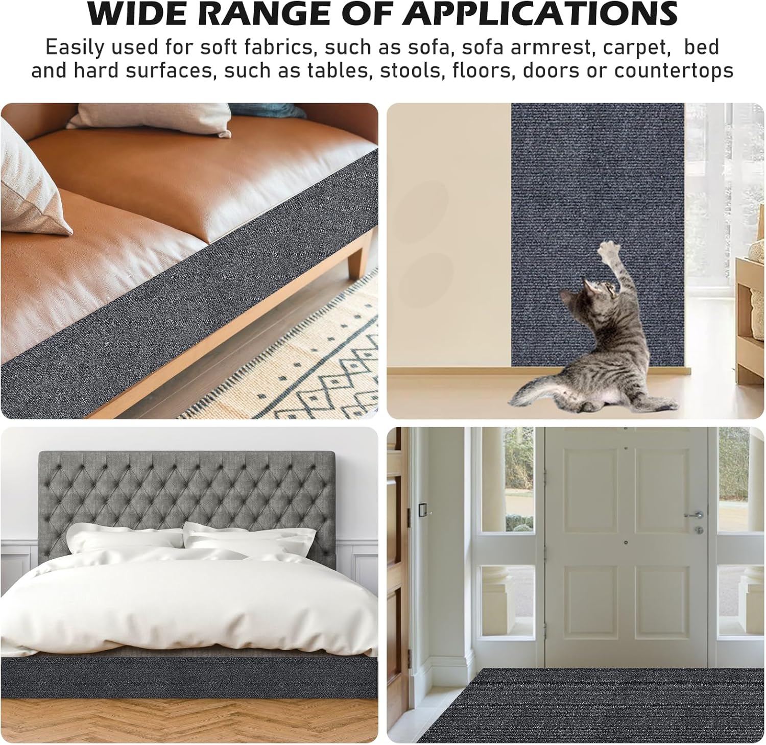 Tapis Griffoir Auto-Adhésif pour Chat – Protection Meubles thumbnail 2