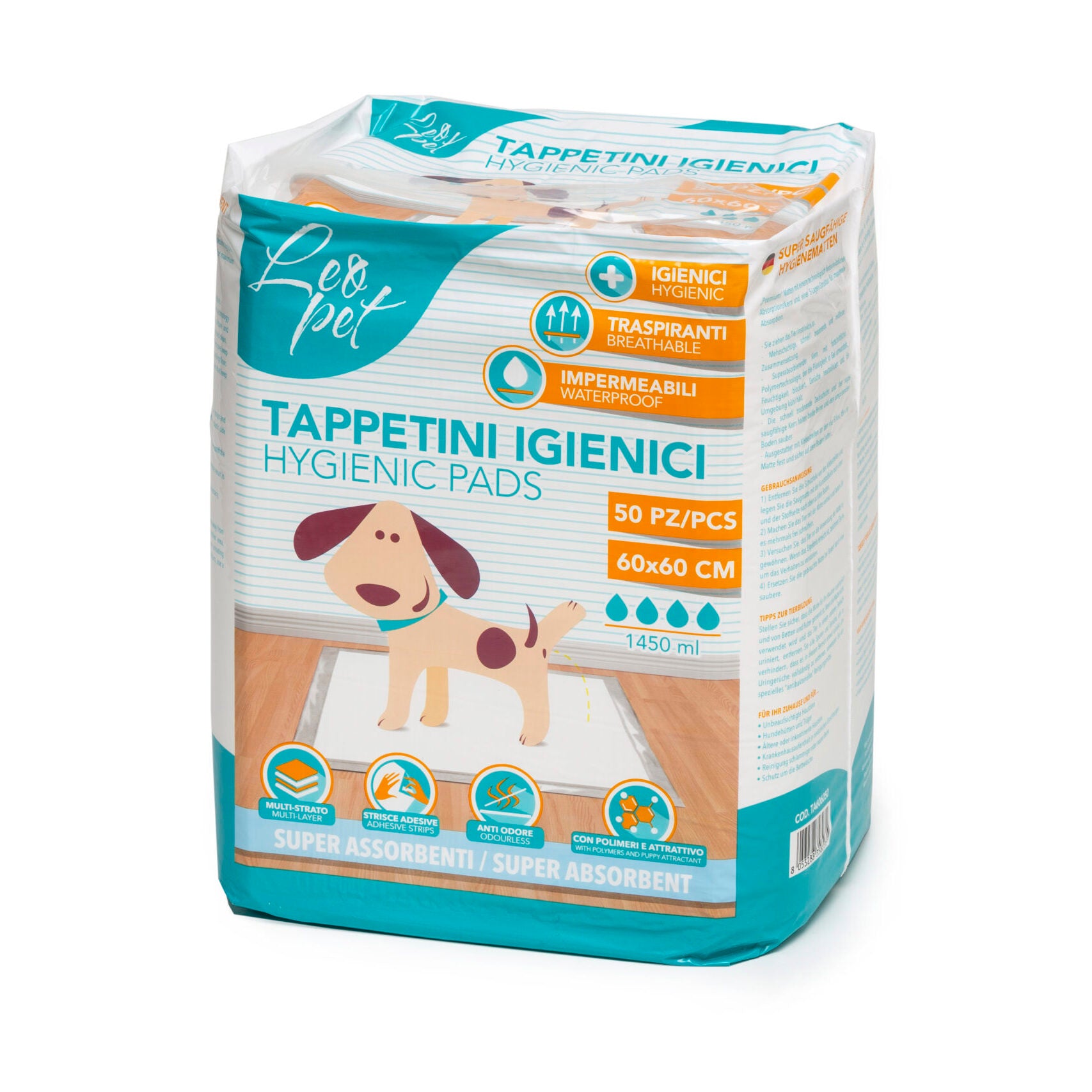 Protections pour Déjections Canines Jetables, Super Absorbantes & Anti-Fuites – LeoPet thumbnail 2