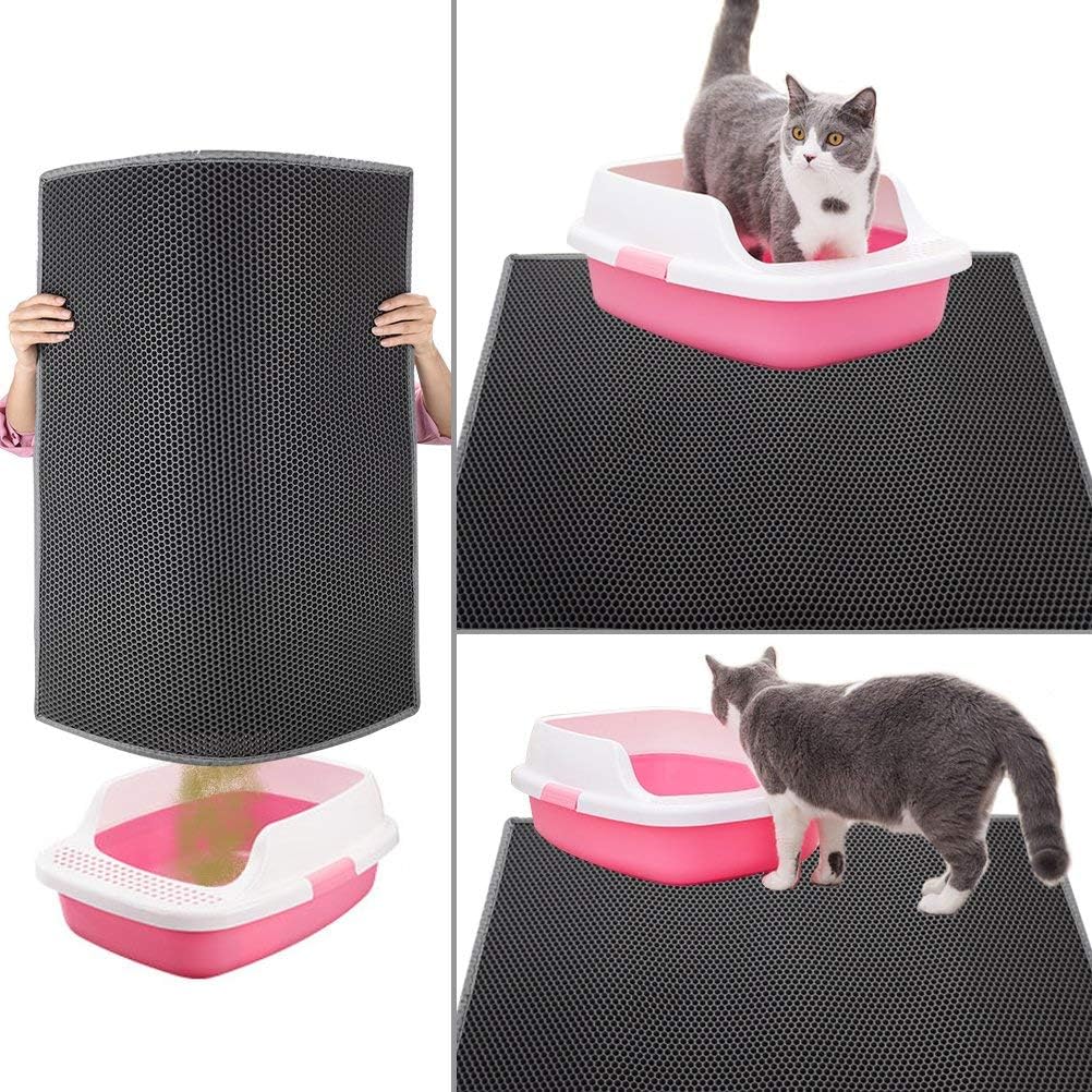Tapis de Litière pour Chat – Nid d’Abeille Double Couche thumbnail 5