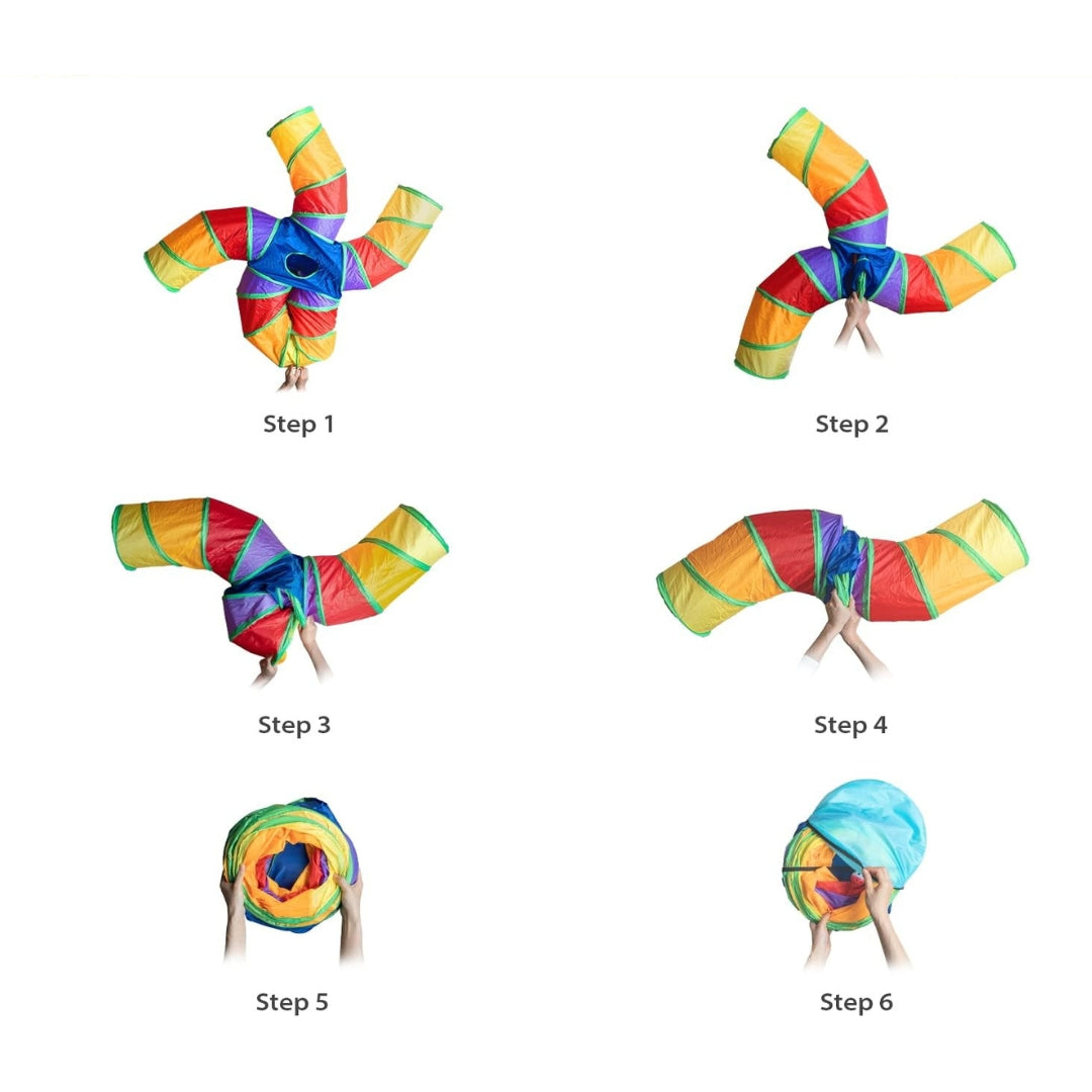 Tunnel 5 Voies pour Chat – Grand Tube de Jeu Intérieur thumbnail 4