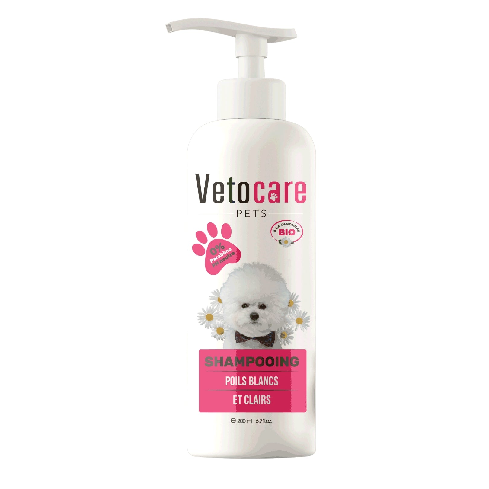 Shampoing Chien Vetocare – 200ml (Nourrissant / Poils Noirs / Poils Blancs) thumbnail 2