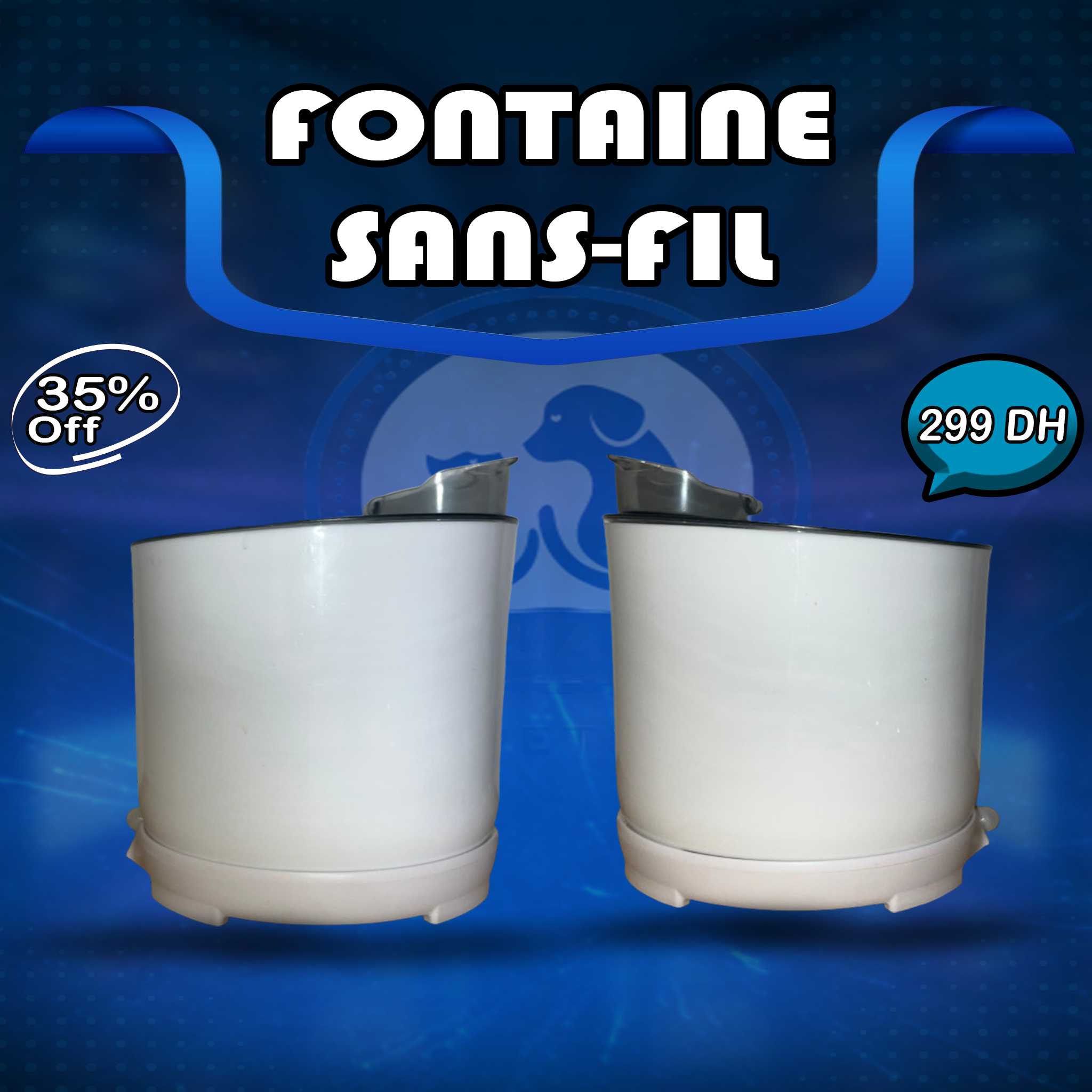 🐾 Fontaine sans fil avec détecteur de mouvement thumbnail 3